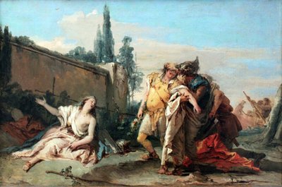 Pożegnanie Rinalda z Armida autorstwa Giovanni Battista Tiepolo